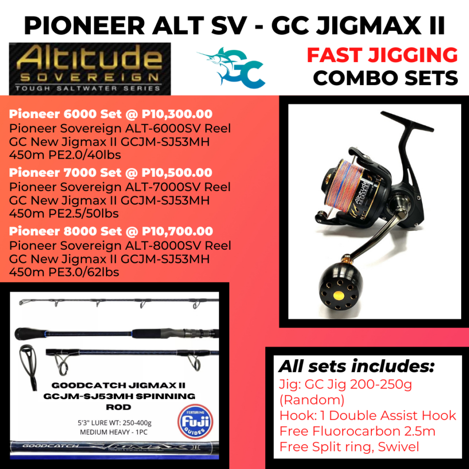 PIONEER ALTITUDE SOVEREIGN + GC JIGMAX II FAST JIGGING COMBO SET