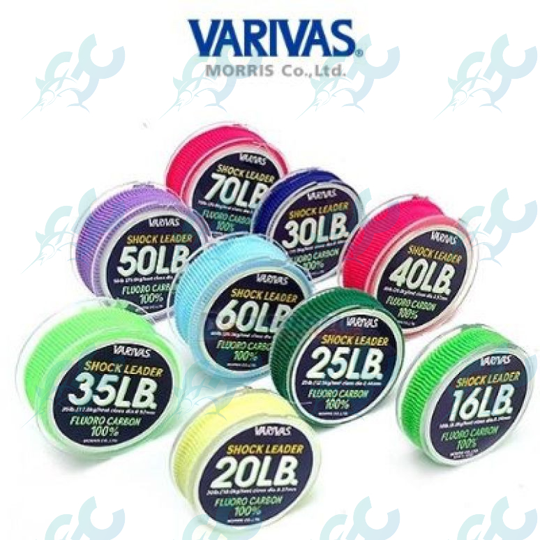 Varivas Shock Leader Fluorocarbon 30lb 40lb 50lb 60lb 80lb 100lb 130lb GoodCatch Fishing Buddy