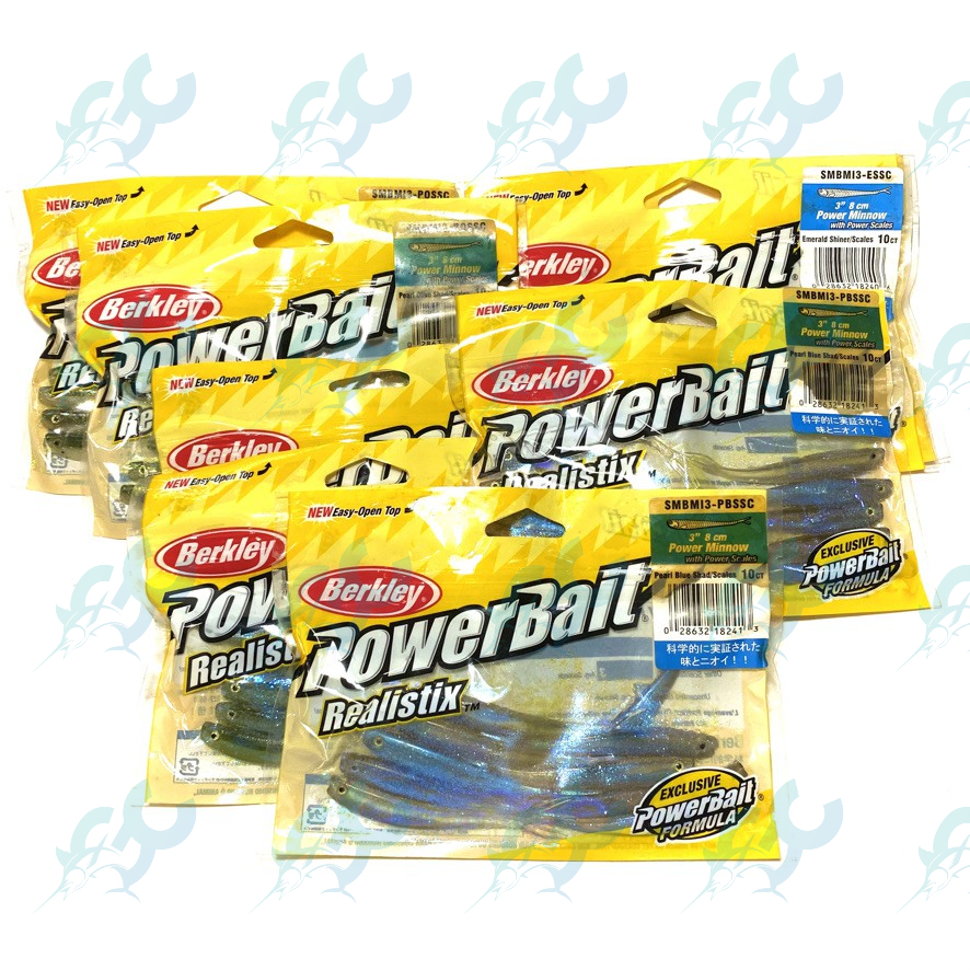 Berkley 3″ Power Minnow Soft Lure Bait GoodCatch Fishing Buddy