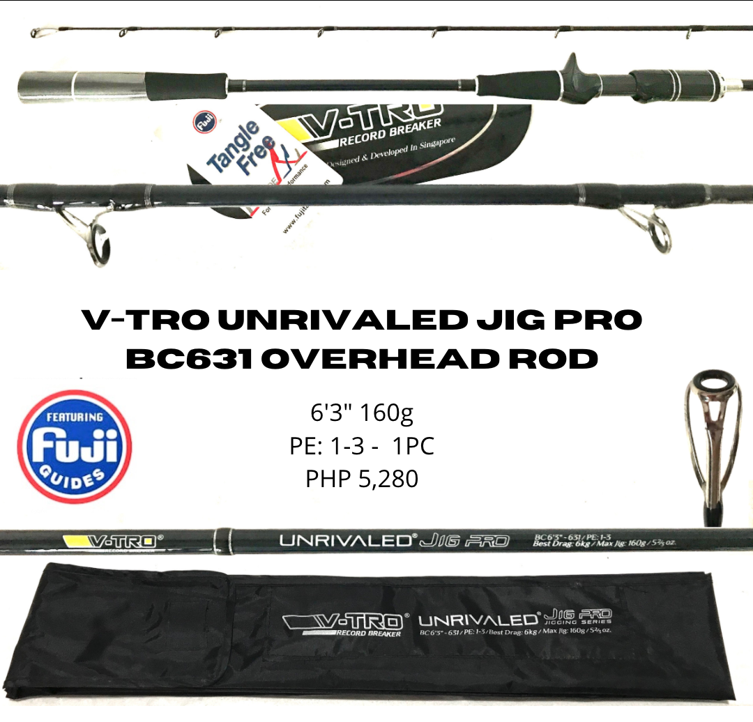 V-TRO Unrivaled Jig Pro BC6’3″ PE 1.0-3.0 Jig:160g (To be updated)